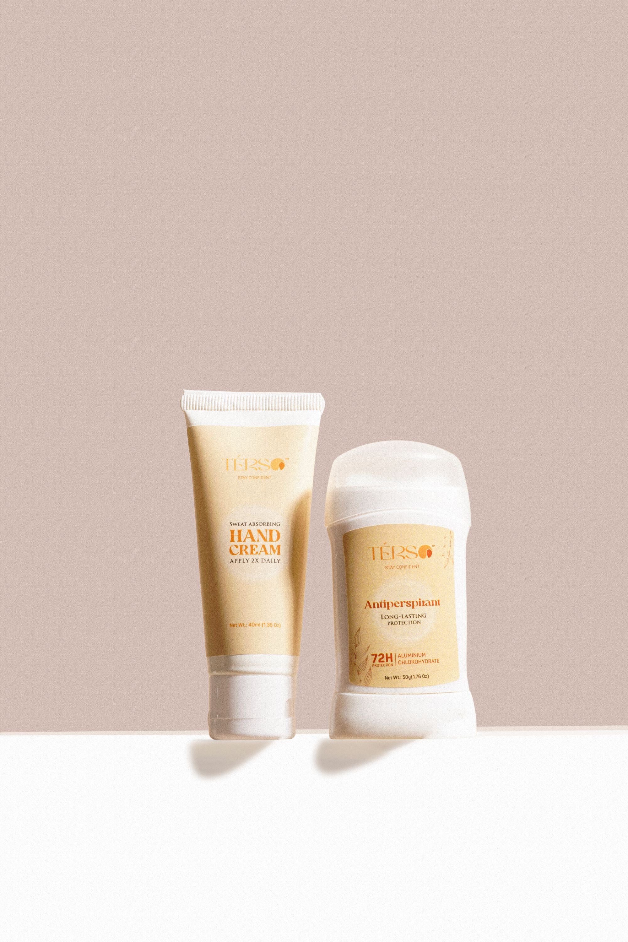 Terso Antiperspirant Combo with Hand Cream (40 ML) and Underarm Stick (50G)
